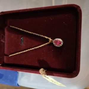 Ladies Ruby and Diamond necklace